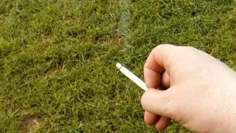 Man smokes a cigarette Stock Footage 78422309