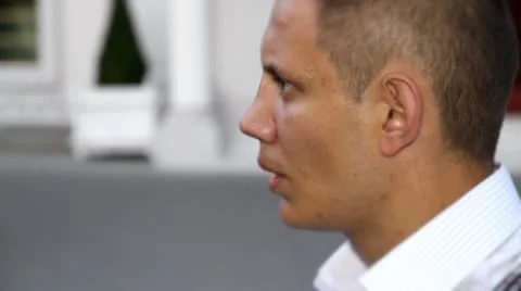 Man smokes Stock Footage 10610439