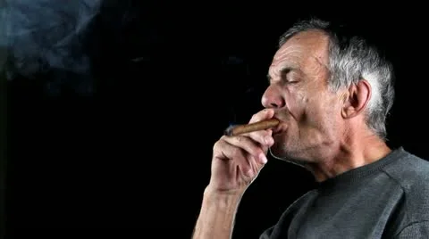 Man smokes Stock Footage 12253187