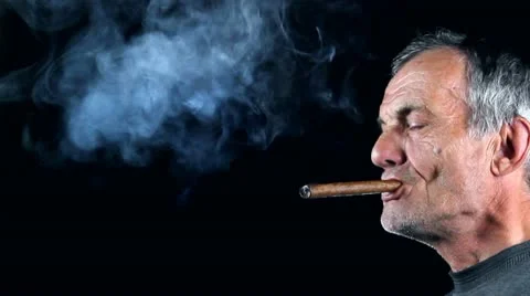 Man smokes Stock Footage 12253277