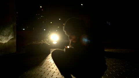 Man smokes Stock Footage 103353932