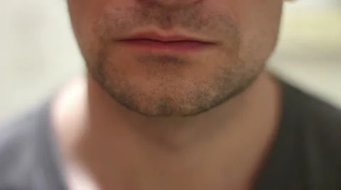 Man smokes a hookah Stock Footage 10569421