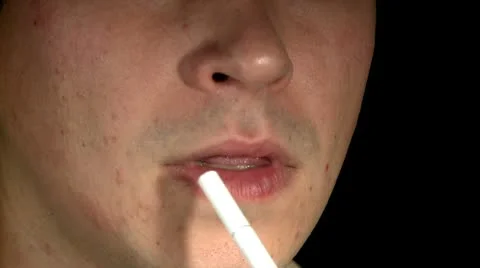 Man smoking 12 Stock Footage 10704444