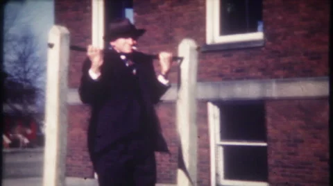 pull on a cigarette man smoking cigarette does pullups 1950s vintage film home movie 2692