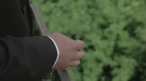 A man smoking a cigarette Stock Footage 56574837