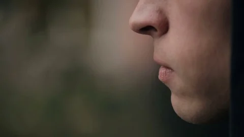 Man smoking a cigarette Video stock 82444455