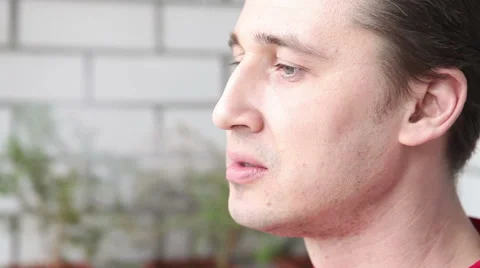 Man smoking a pipe closeup Stock Footage 60423128