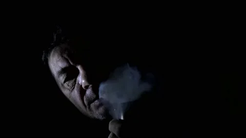 Man smoking pipe. Stock Footage 166605952