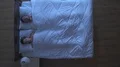 The man snore near woman in the bed. night time. view from above 4k or 4k+ Resolution