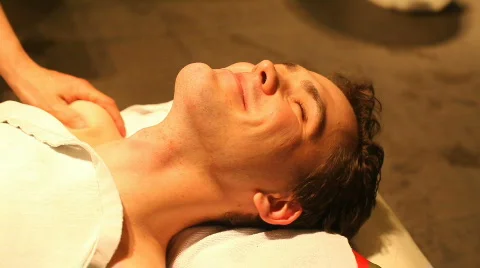 Man in Spa 2 Stock Footage 420011