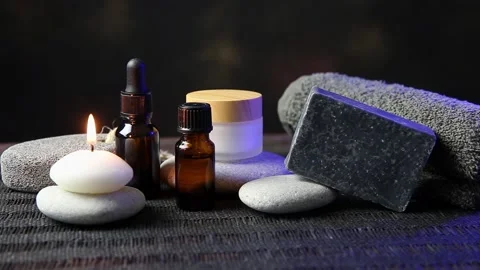 Man spa concept. Video stock 147860591