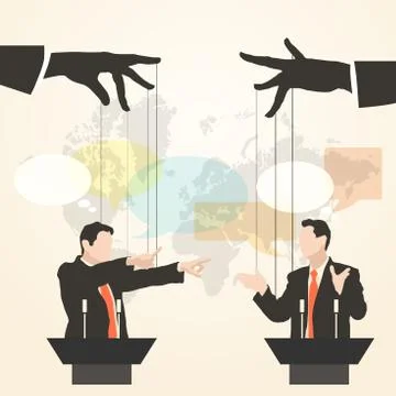 Man speaker debate speech Stock Illustration