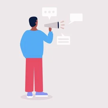 Man speaks Illustration
