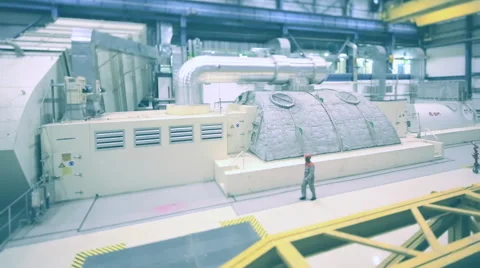 Man in special clothes is on the power Stock Footage 47086084