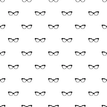 Man spectacles pattern seamless vector Illustrazione stock
