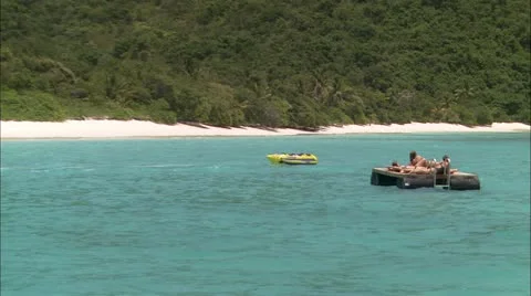 Man in speed boat Video stock 22664235