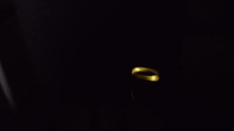 Man spins his wedding ring Stock Footage 162076804