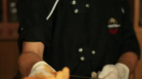 A man spit a kebab Stock Footage 65481418