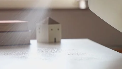 Man splashing detergent on the table. Stock Footage 255242215