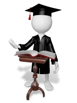 Man in a square Stock Illustration