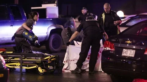 Man stabbed to death Stock Footage 42854113