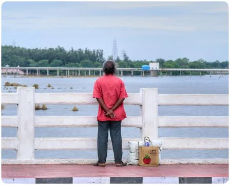 Man standing alone 写真素材