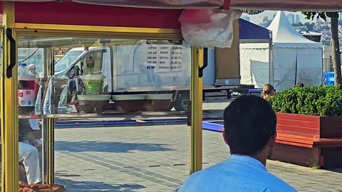 A man standing behind a. Stock Footage 282679559