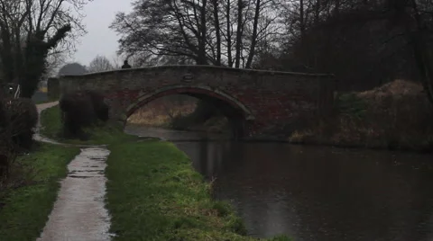 Man standing on bridge Stock Footage 40659985