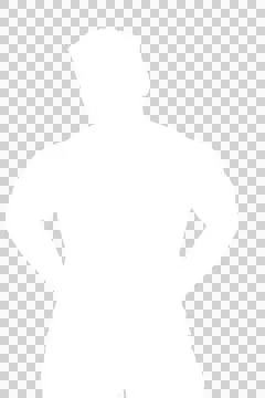 Man standing with hand on hip Stock Illustration
