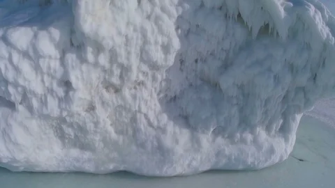 Man Standing On Iceberg Stock Footage 88675861