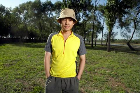 Man Standing In Park Stock Photos