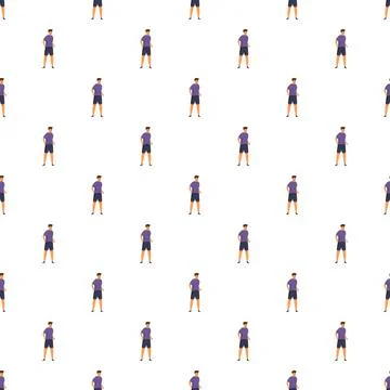 Man standing pattern creating unique background wallpaper Stock Illustration
