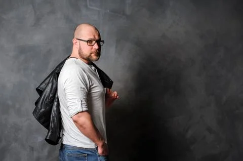 A man is standing Stock Photos