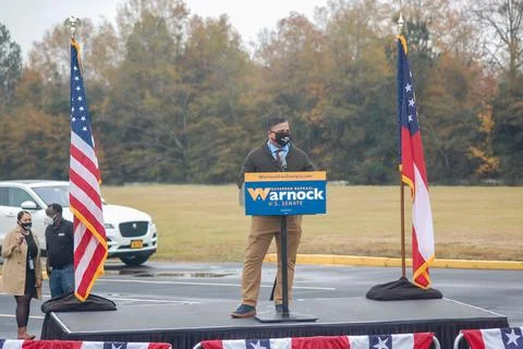 Man standing at podium Stock Photos