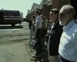 Man standing in train station SD Footage