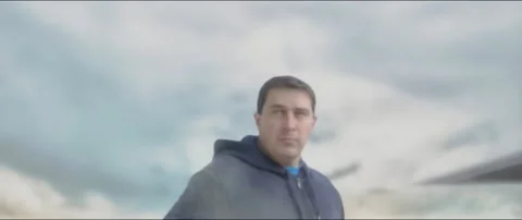 Man Stands Up Dramatically | SuperDad Collection Vídeo Stock 169243467