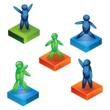 Man stands. people symbol. vector illustration Stock Illustration