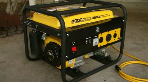 Man Starting Generator03 Stock Footage 9273256