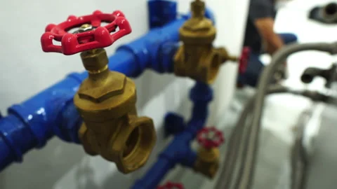 Man stationary technician at work Stock Footage 248233561