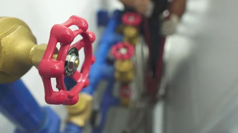 Man stationary technician at work Stock Footage 248234561