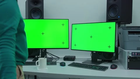 A man step in the scene and puts a napkin under a mug Video stock 271355346