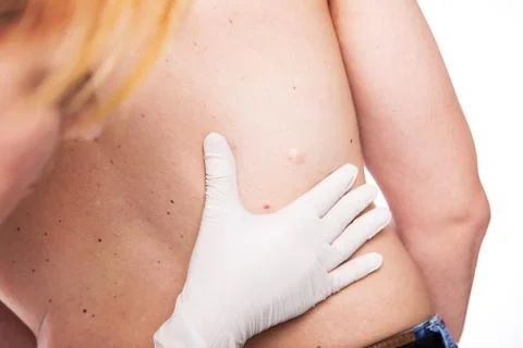 Man with a sting 库存照片