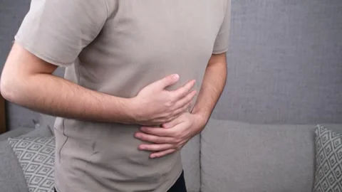 Man stomach ache Stock Footage 261168957