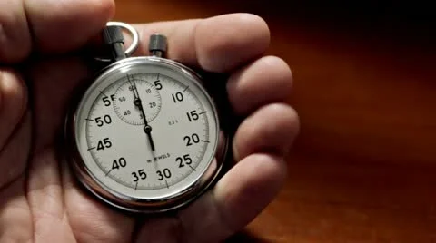 Man with stopwatch Video stock 10830850