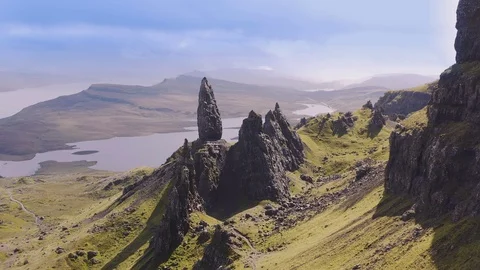 Man of Storr Stock Footage 124259952