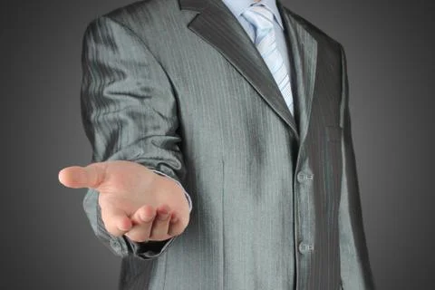 Man with stratched hand Stock Photos