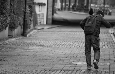 A man on the street Stock-Fotos