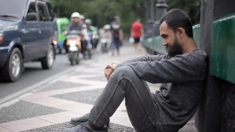 Man Stressed Out Stock Footage 107659793
