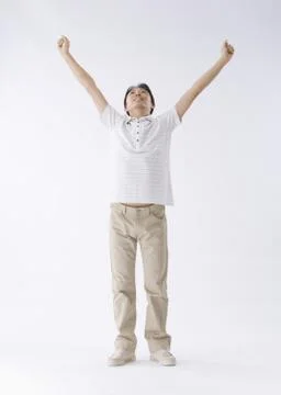 Man stretching Stock Photos