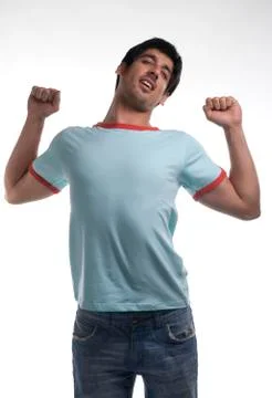 Man stretching Stock Photos
